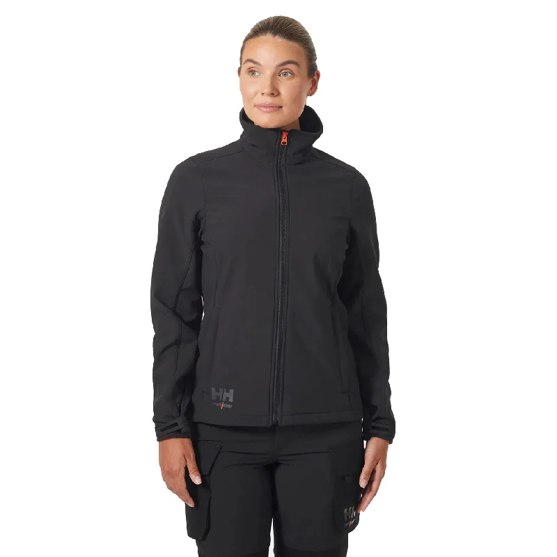 Women's Luna Softshell Jacket Front Pockets Side Pockets Patch Pockets