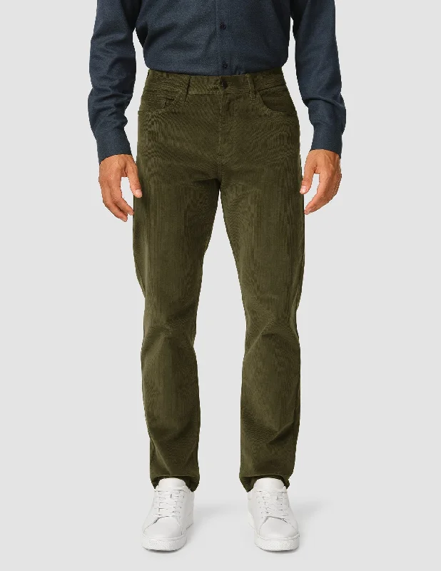 Corduroy Pants Nightfall Green Chic Capri Pants