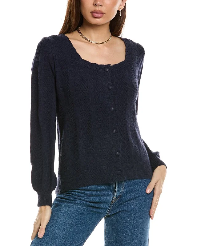ANNA KAY Krist Cashmere-Blend Cardigan Beaded Cardigan Sequined Faux Fur