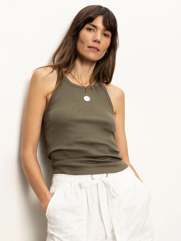 Ribbed Racer Tank Kalamata soft tank top