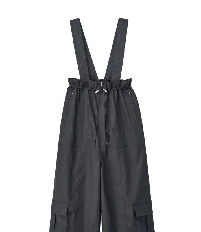 2way Suspenders Cargo Pants/Black Comfortable Jogger Trousers