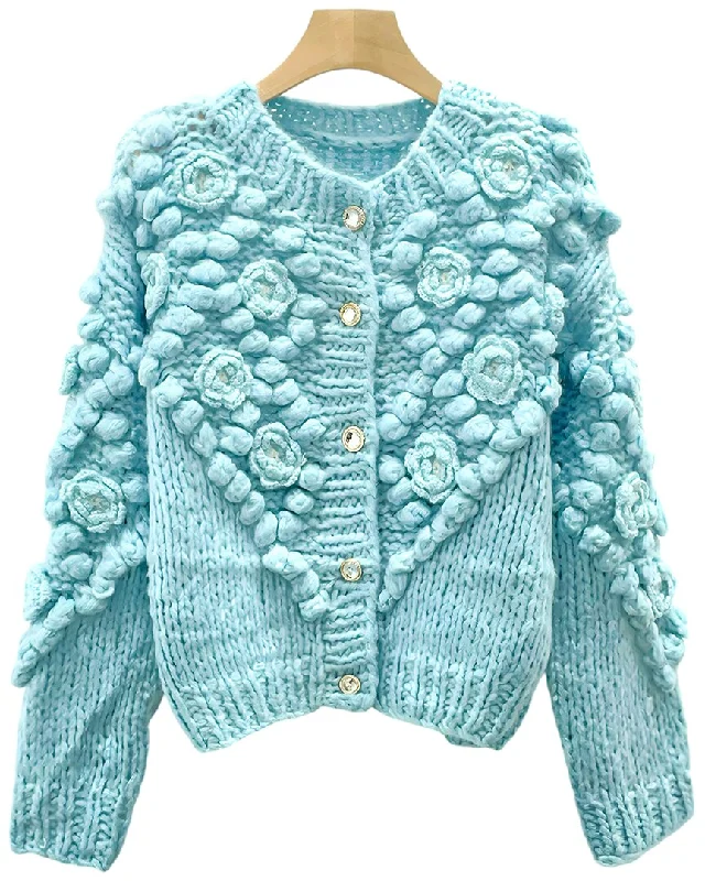 BURRYCO Mohair Cardigan Mesh Fabric Canvas Fabric Denim Fabric