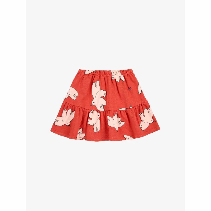 Bobo Choses - Freedom Bird all-over skirt leather skirt modern
