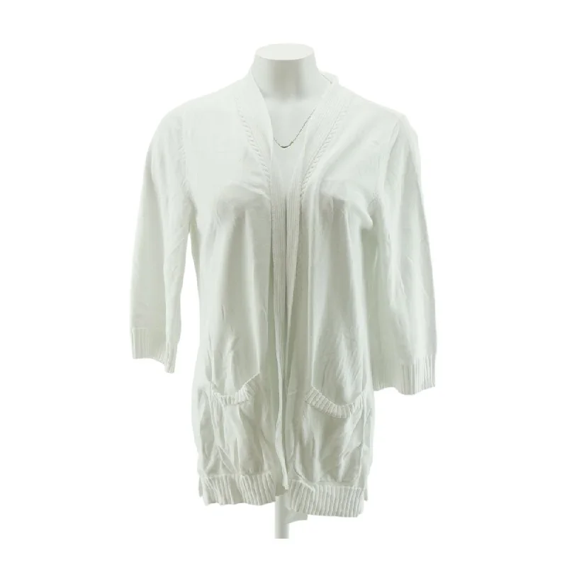 White Solid Cardigan Sweater Long Cardigan Short Cardigan Medium Cardigan