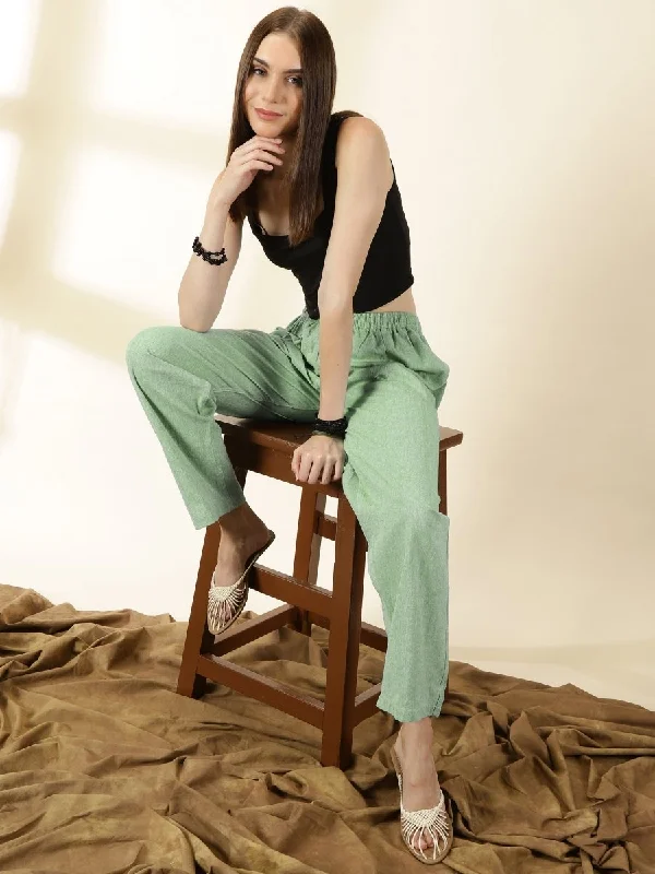 Women's Lounge Pants | Sea Green | Fits Waist Size 28" to 36" Stretch Fit Pants