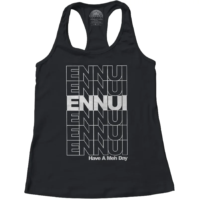 Women's Ennui Racerback Tank Top floral tank top