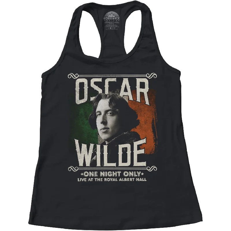 Women's Oscar Wilde Live Tour Racerback Tank Top comfortable tank top