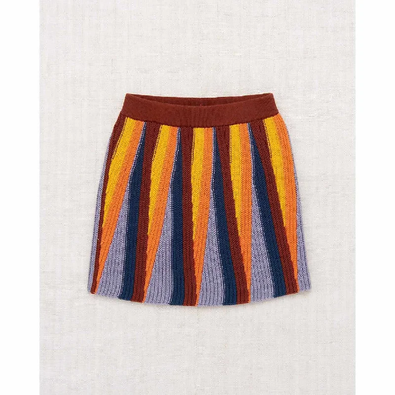 Misha & Puff - Backgammon knit skirt - Moonlight wool skirt thick