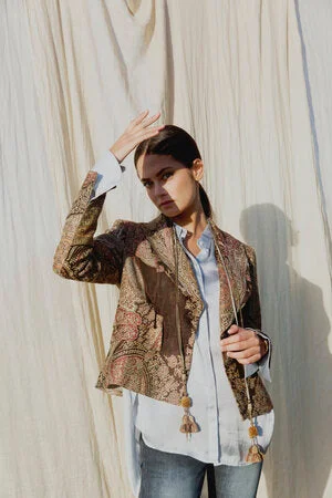 T.ba Jazz Jacquard Jacket Elasticated Jacket Padded Jacket Insulated Jacket