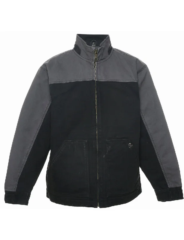 Two Tone Workwear Jacket - L Wool Fabric Cashmere Fabric Tweed Fabric