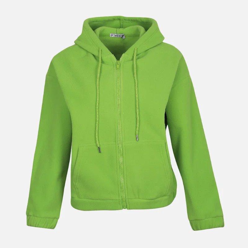 WOMEN SHERPA FLEECE HOODED JACKET Collared Jacket Crew Neck Jacket Turtle Neck Jacket