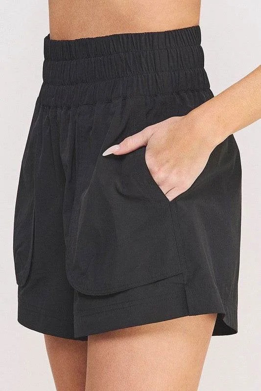 High Waisted Shorts Pants Elegant High-Waist Pants