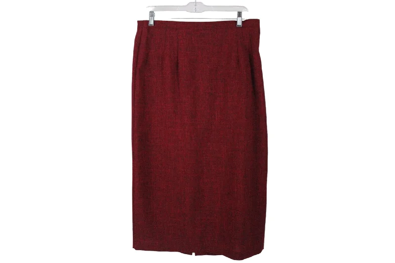Sag Harbor Red Skirt | 14 Petite corduroy skirt cozy