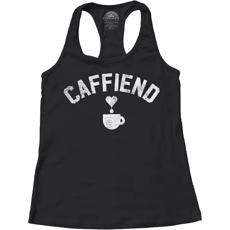 Women's Caffiend Racerback Tank Top flexible tank top
