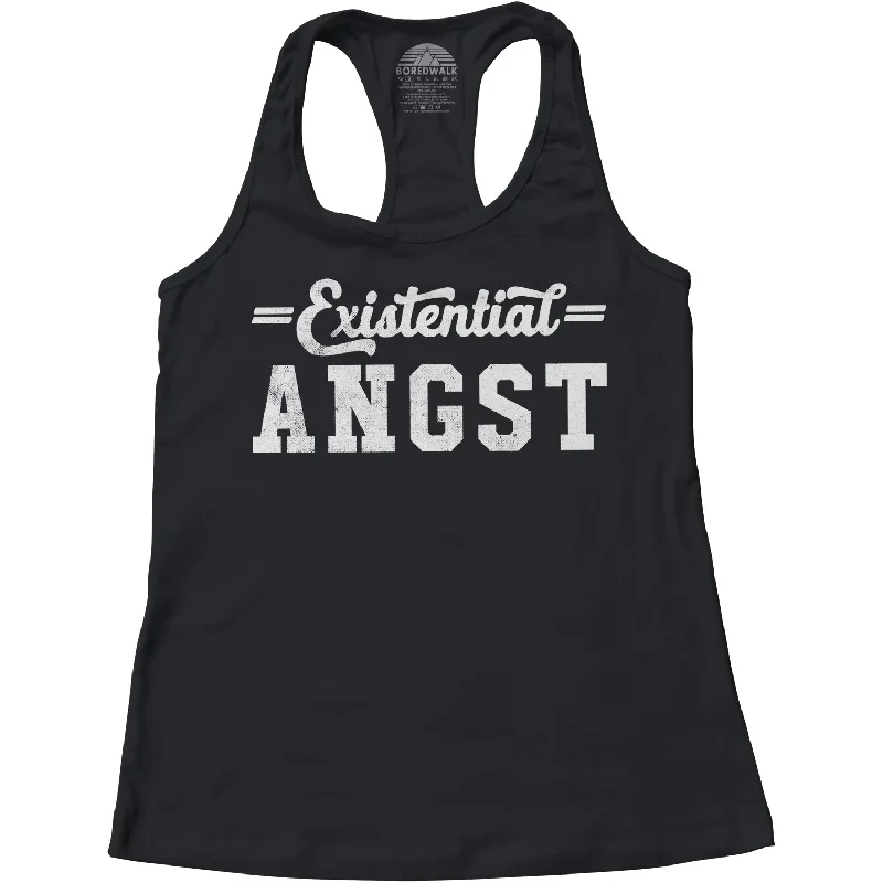 Women's Existential Angst Racerback Tank Top lightweight tank top