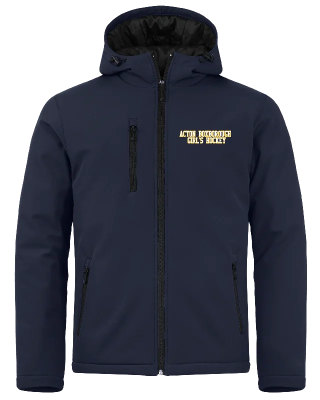 AB Girls Insulated Hockey Jacket Print Jacket Jacquard Jacket Patchwork Jacket