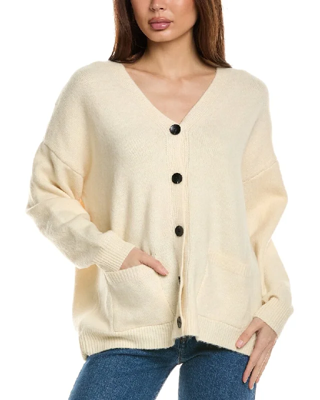 ANNA KAY Venica Cashmere-Blend Cardigan Asymmetrical,ymmetric Pencil Cardigan