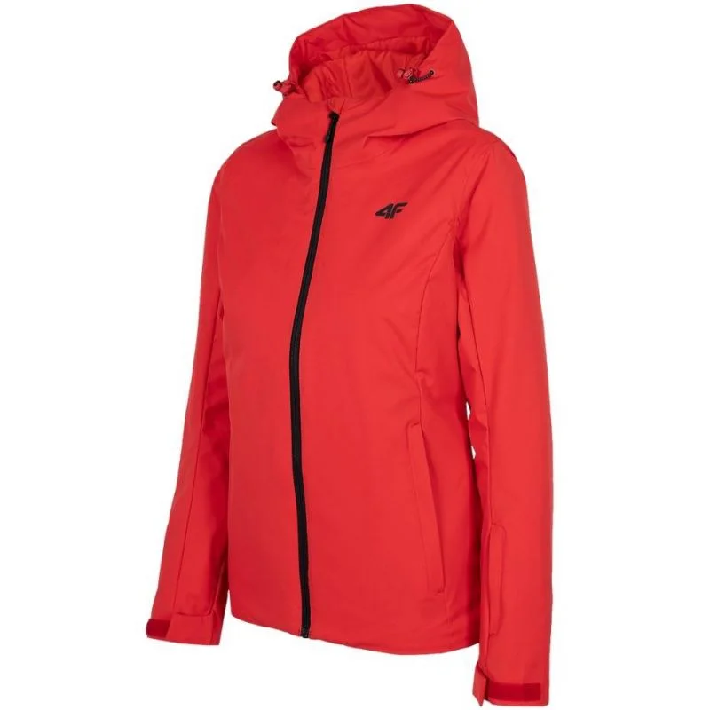 4F Womens Ski Jacket - Red Jersey Jacket Tulle Jacket Batik Jacket