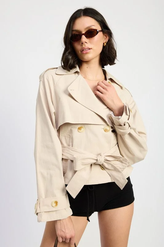 LAYERED TRENCH STYLE JACKET Plaid Jacket Tartan Jacket Houndstooth Jacket