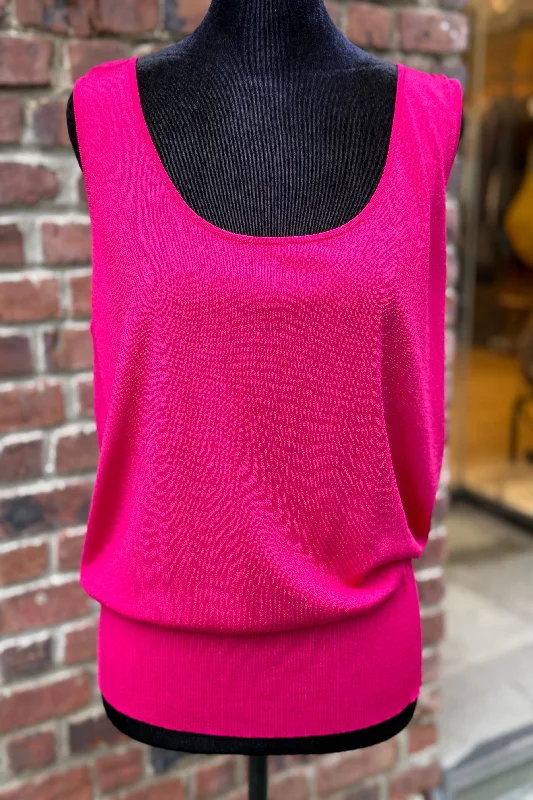 ESCADA Knitted Tank Top / L high neck tank