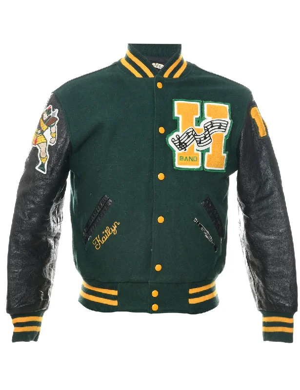 Two Tone Team Jacket - XS Welt Pockets Slit Pockets Flap Pockets