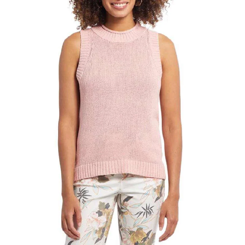 Tribal Women's Mock Neck Knit Tank Top low neck tank