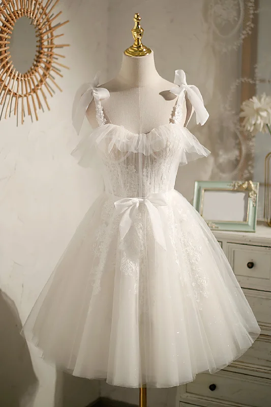 Spaghetti Straps Birthday Party Dress Homecoming Dress With Appliques Tunics Leisure comfortable