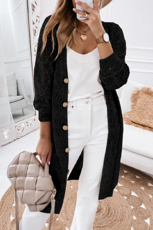 Sloane V-Neck Long Sleeve Cardigan Terry Blend Velvet Blend Canvas Blend