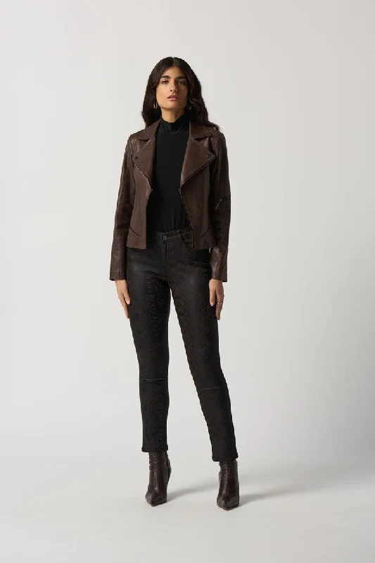 Joseph Ribkoff Suede Moto Jacket Fleece Jacket Down Jacket Feather Jacket