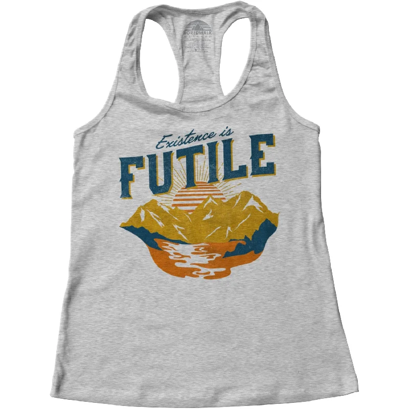 Women's Existence is Futile Racerback Tank Top tie dye tank