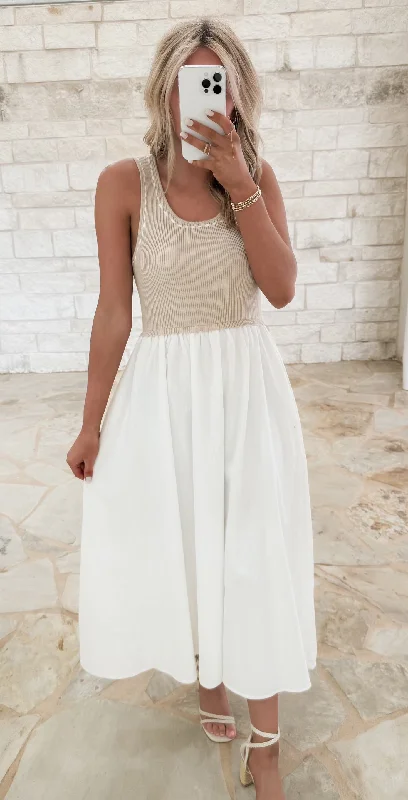 Soft Touch Rib Tank Midi strappy tank top