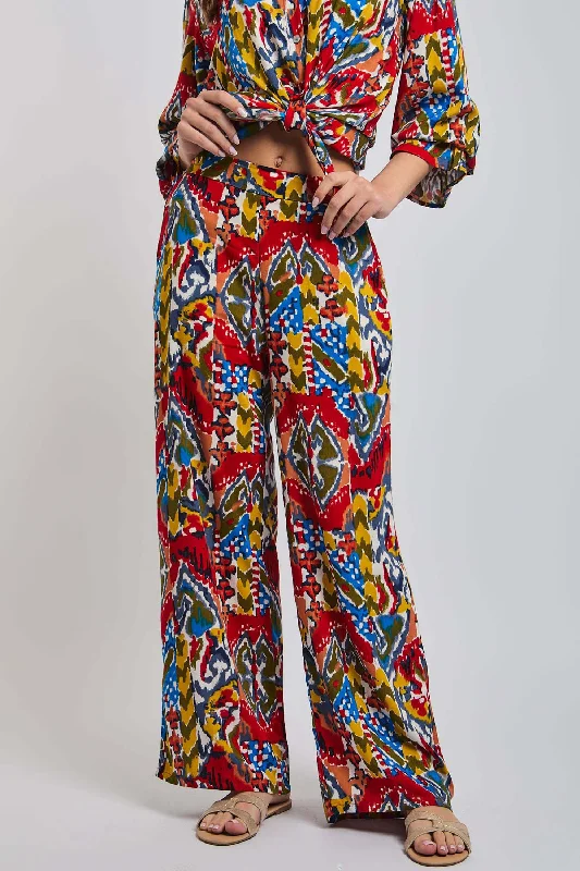 Women Pant Wide Leg Multicolor Trendy Velvet Pants