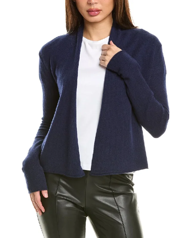 InCashmere Cashmere Cardigan Front Pockets Side Pockets Patch Pockets