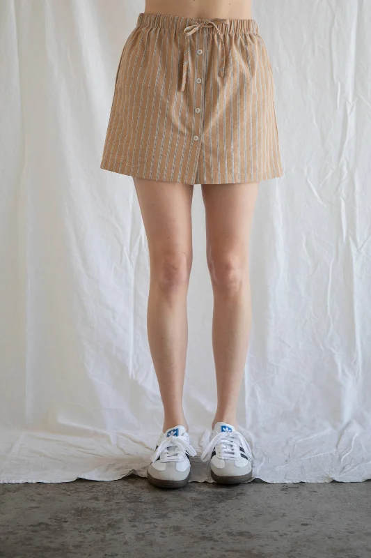 Haisley Skirt - Khaki corduroy skirt cozy