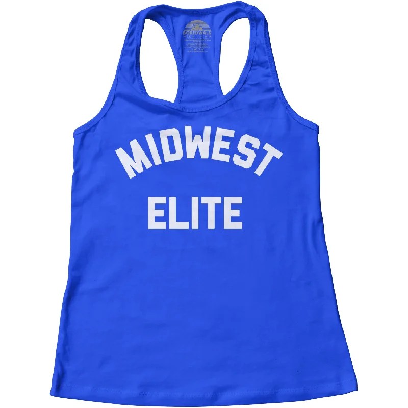 Women's Midwest Elite Racerback Tank Top mesh tank top