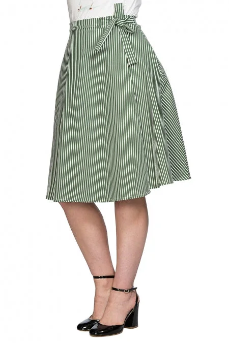 Banned Apparel - Stripe and Ripe Wrap Skirt lace skirt romantic