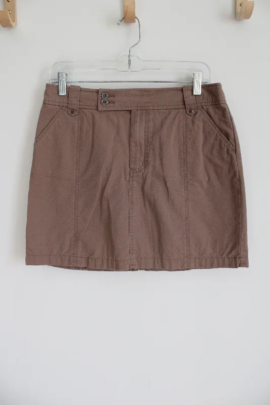 Sonoma Brown Khaki Skirt | 8 velvet skirt luxurious