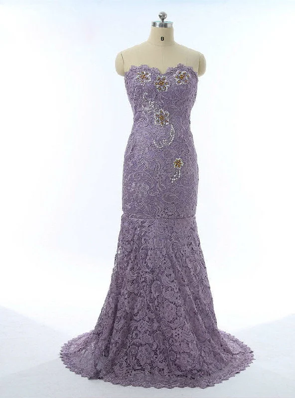 Element Mermaid Lace Prom Dresses Floor-Length Froaml Party Dresses Tunics Chinos classic