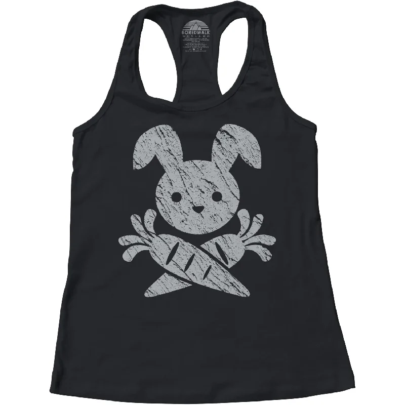 Women's Jolly Roger Bunny Racerback Tank Top crossback tank top