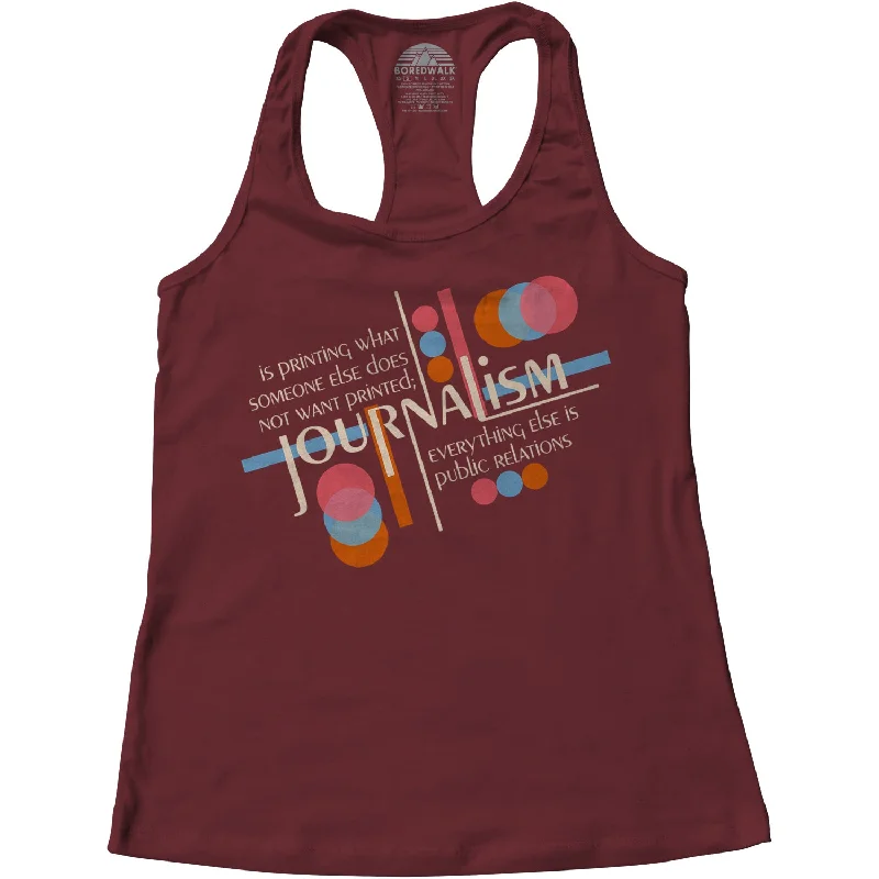 Women's Journalism is Printing What Someone Does Not Want Printed Racerback Tank Top strapless tank top