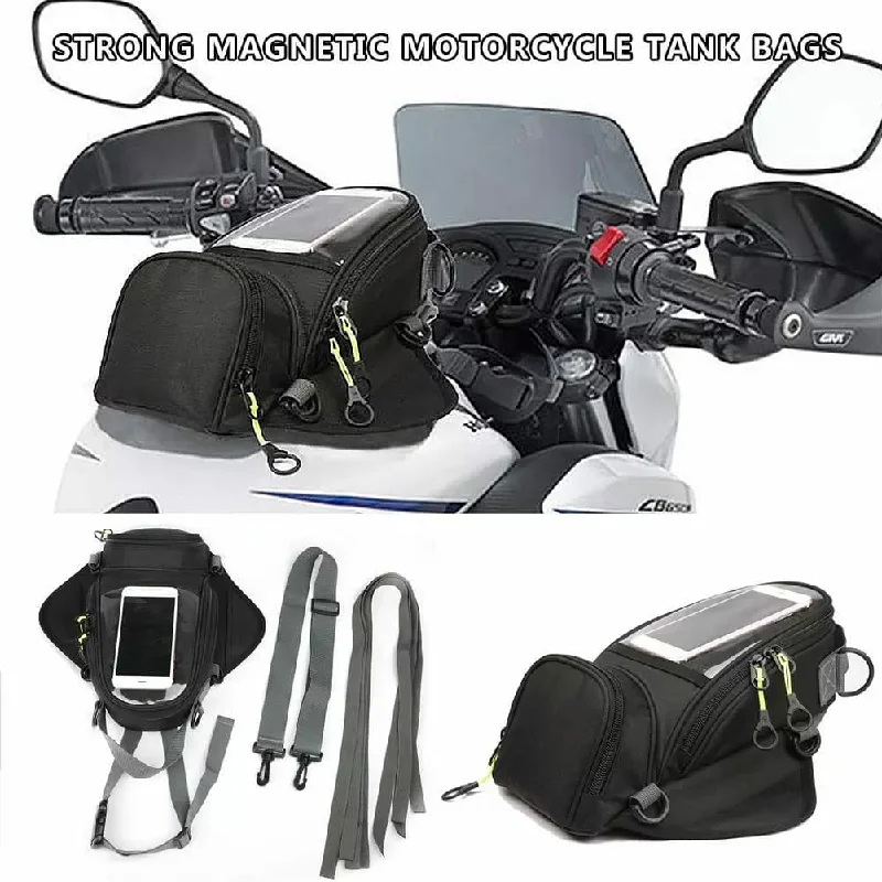 Motorcycle Fuel Tank Bag Riding Fixed Strap Strong Magnetic Bag bright tank top