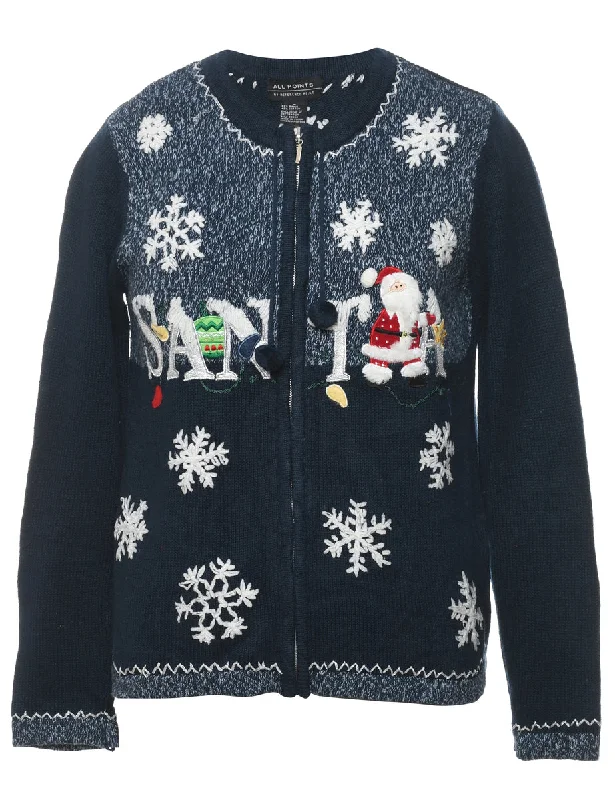 Santa Claus Christmas Cardigan - S Oversized Loose Flowy