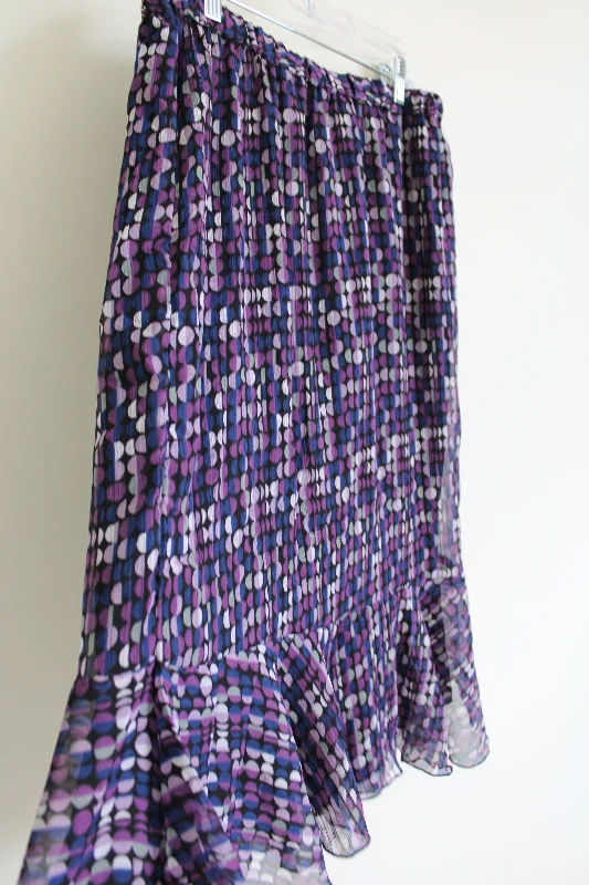 NEW Anthony Richards Purple Black Dotted Skirt | 14 tulle skirt dreamy
