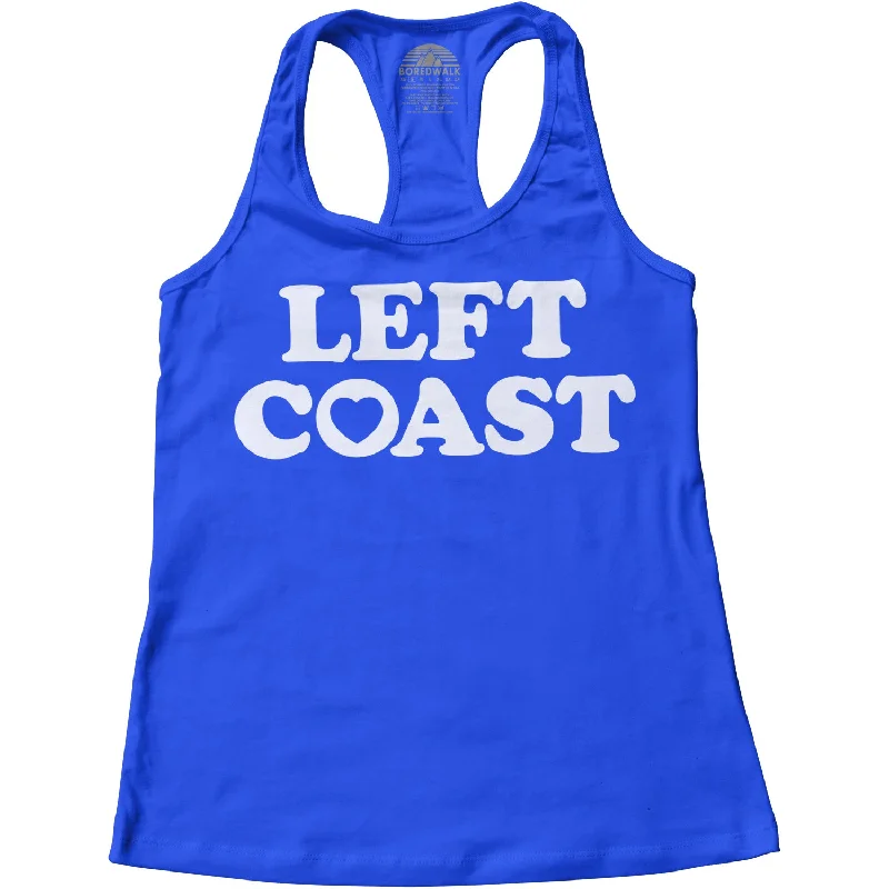 Women's Left Coast Racerback Tank Top soft tank top