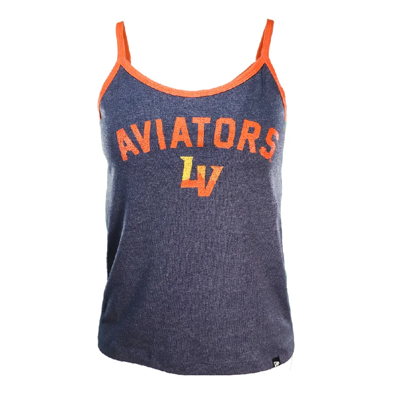 Women's Las Vegas Aviators New Era Aviators LV Navy Camisole Tank summer tank top