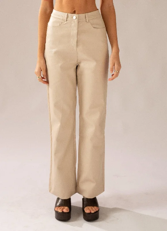 Bad To The Bone PU Pants - Stone Sleek Black Pants