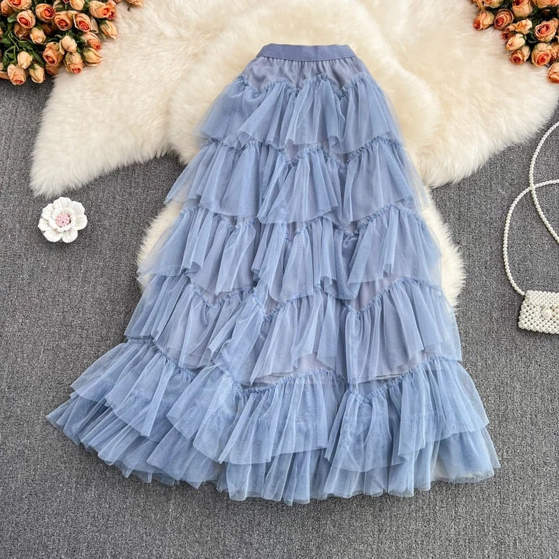 Rah-Rah Ruffled Tiers Tulle Tutu Skirts wool skirt thick