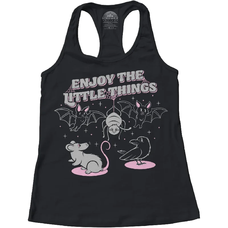 Women's Enjoy The Little Things Racerback Tank Top sequin tank top