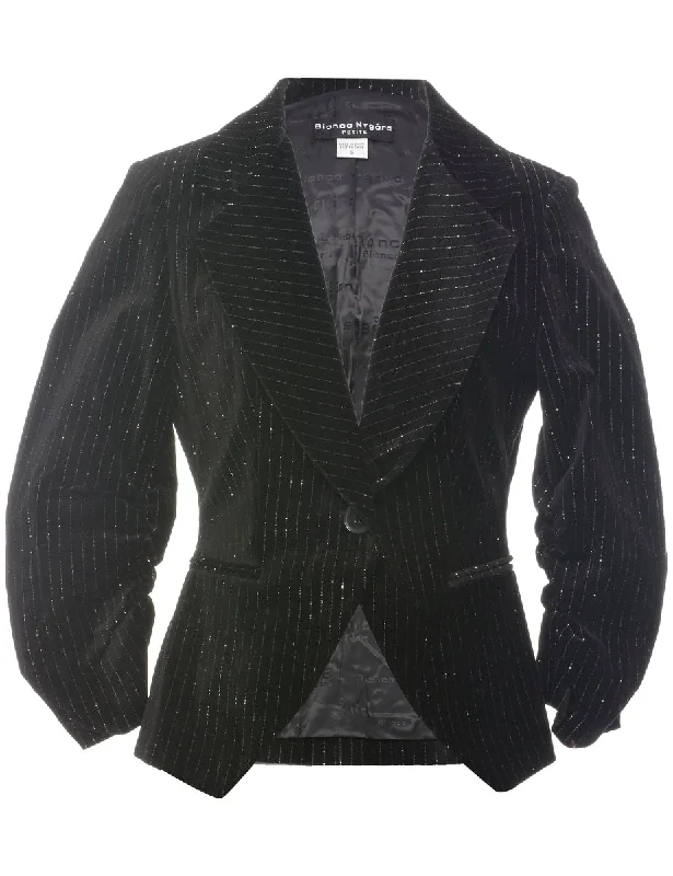 Velvet Evening Jacket - S Print Jacket Jacquard Jacket Embroidered Jacket