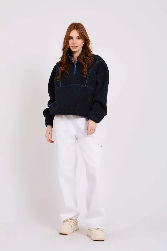 Women Pant Wide Leg Baggy White Fashionable Tapered Leg Pants